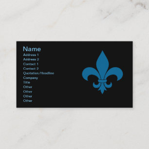 French Fleur de lis Pattern  Business Card