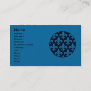 French Fleur de lis Pattern Business Card