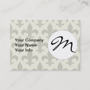 French Fleur de lis Pattern Business Card