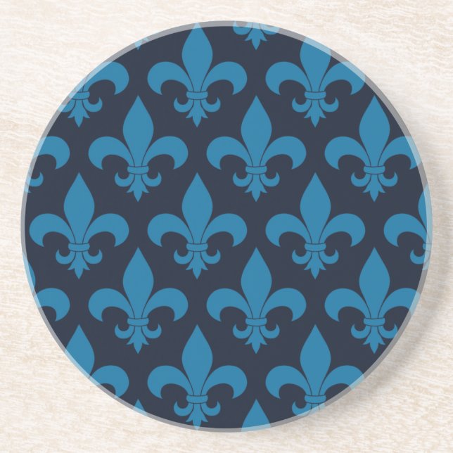 French Fleur de lis Pattern Classic Coaster (Front)