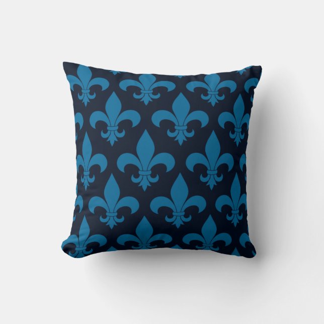 French Fleur de lis Pattern Classic Cushion (Front)
