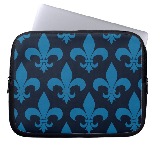 French Fleur de lis Pattern Classic Laptop Sleeve (Front)