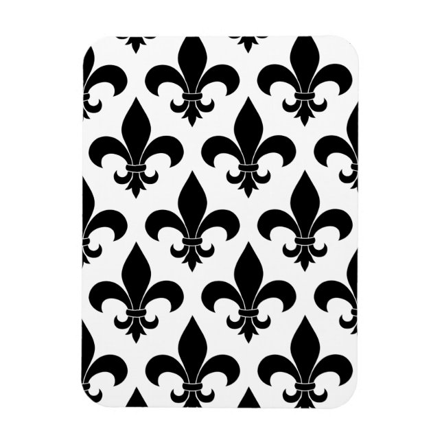 French Fleur de lis Pattern Classic Magnet (Vertical)