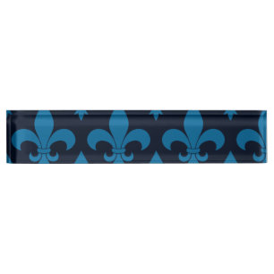 French Fleur de lis Pattern Classic Nameplate