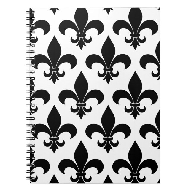 French Fleur de lis Pattern Classic Notebook (Front)