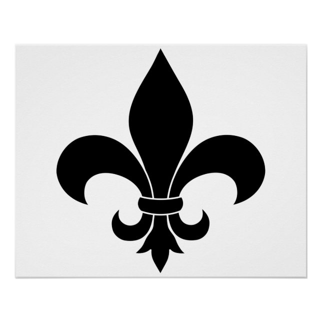 French Fleur de lis Pattern Classic Poster (Front)