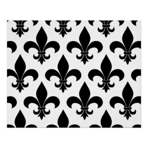 French Fleur de lis Pattern Classic Poster