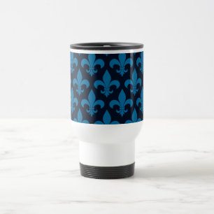French Fleur de lis Pattern Classic Travel Mug