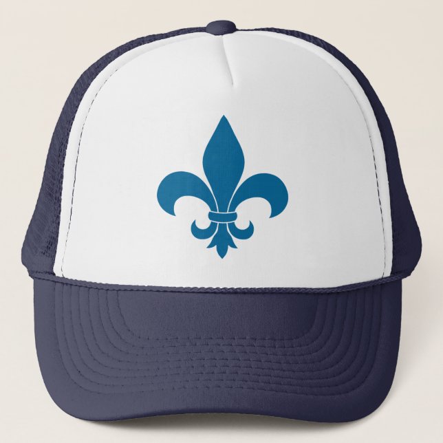French Fleur de lis Pattern Classic Trucker Hat (Front)