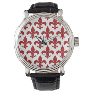 French Fleur de lis Pattern Classic Watch