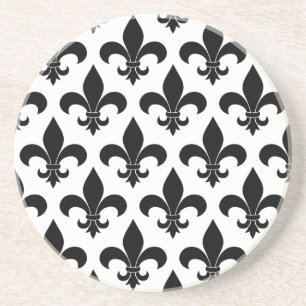 French Fleur de lis Pattern Coaster
