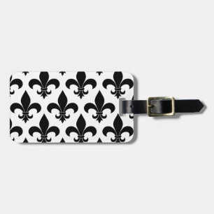 French Fleur de lis Pattern Luggage Tag