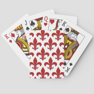 French Fleur de lis Pattern Playing Cards