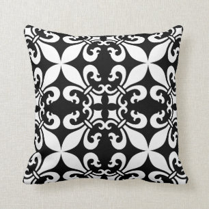 French Fleur de Lys Pattern Customisable Colour Cushion