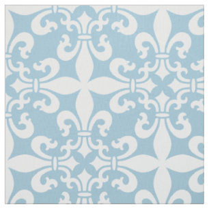 French Fleur de Lys Pattern Customisable Colour Fabric
