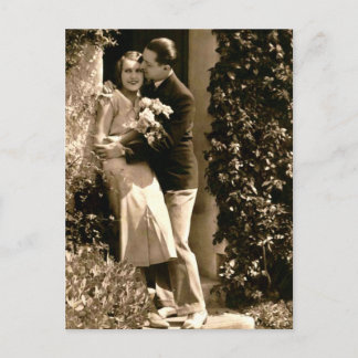 French Flirt  - Romantic Vintage Postcard