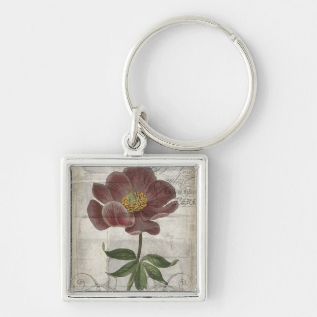 French Floral I Key Ring (Front)