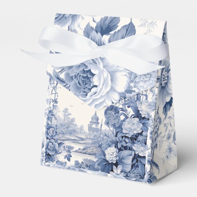 french floral pattern favour box (Front Side)