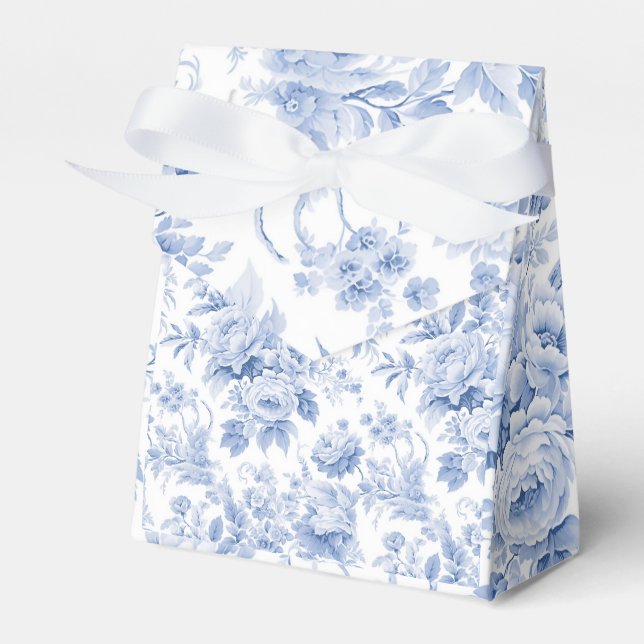 french floral pattern favour box (Front Side)