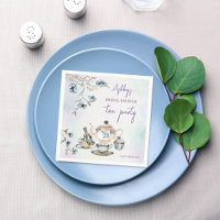 French Floral tea party bridal shower printed