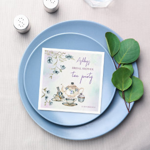 French Floral tea party bridal shower printed Napkin