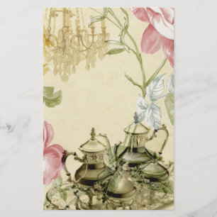 French floral Teacup Teapot Paris Tea Party