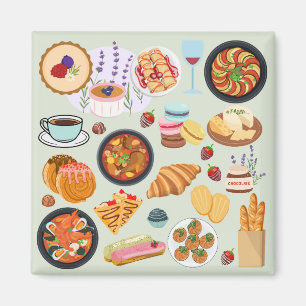 French Food Magnet