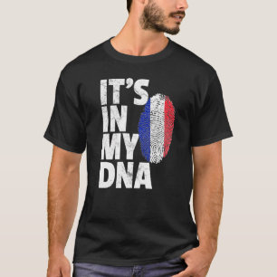 French France Flag It's In My Dna Christmas Count T-Shirt