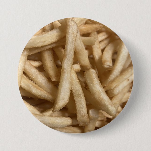 French Fries 7.5 Cm Round Badge (Front)