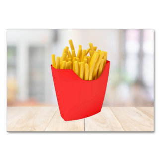 French Fries ABA Labelling Flashcard | Picture Car Table Number