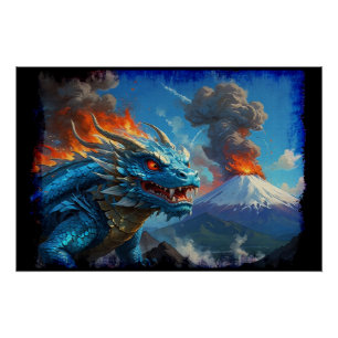 French Fries, Anyone? Dragon Art Poster