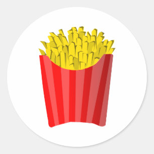 French Fries! Classic Round Sticker