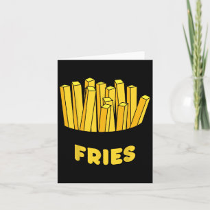 French Fries Costume Funny Easy Halloween Gift Card