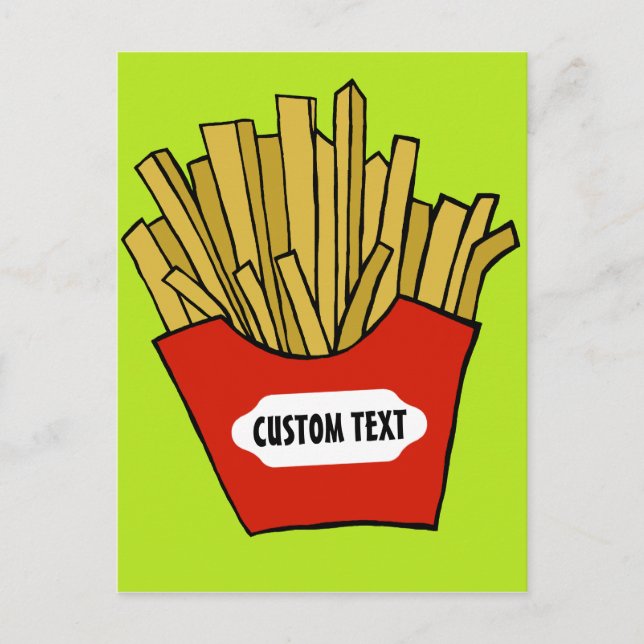 French fries custom postcard (Front)