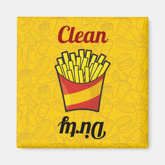 French Fries Dishwasher Magnet (Front)