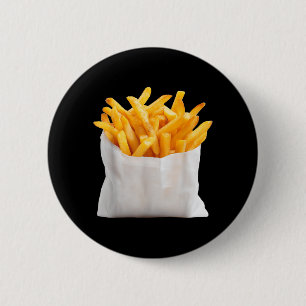 French Fries Fry Funny Halloween Food Costume 6 Cm Round Badge