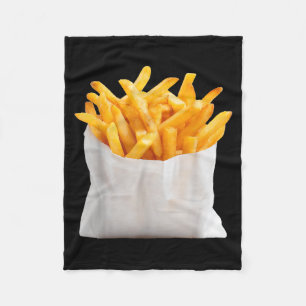 French Fries Fry Funny Halloween Food Costume Fleece Blanket