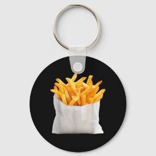 French Fries Fry Funny Halloween Food Costume Key Ring