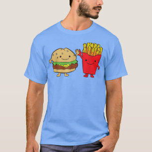 French Fries Hamburger Cheeseburger Friends Fast F T-Shirt