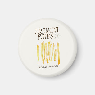 French Fries Love Funny Magnet