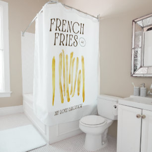French Fries Love Funny Shower Curtain