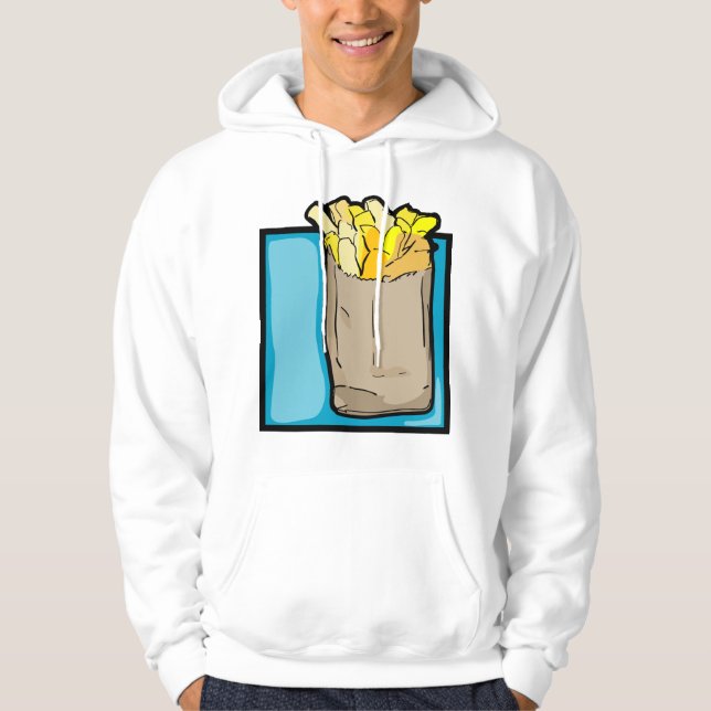 French Fries Mens Hoodie (Front)