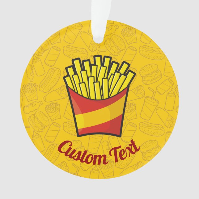 French Fries Ornament (Front)