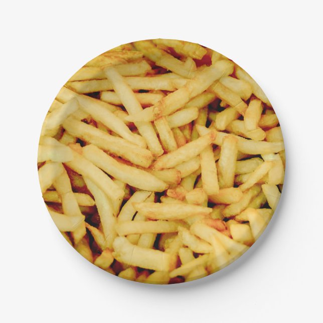 French Fries Paper Plate (Front)