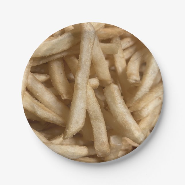 French Fries Paper Plate (Front)
