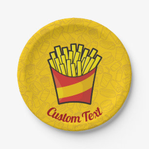 French Fries Paper Plate