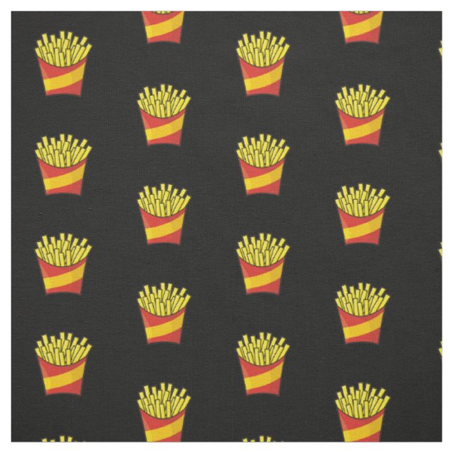 French Fries Pattern Fabric (Swatch)