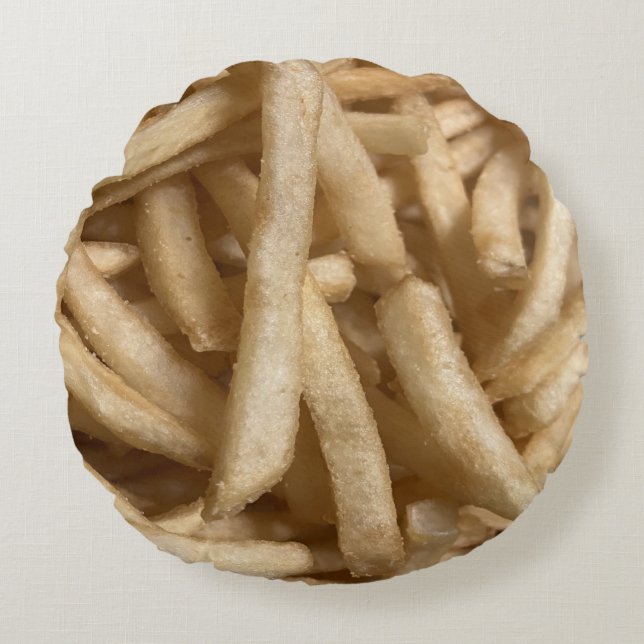 French Fries Round Cushion (Front)
