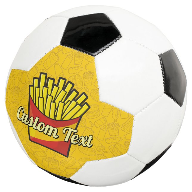 French Fries Soccer Ball (Three Quarter)