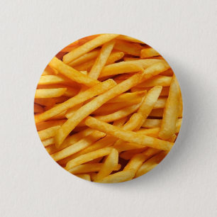 French Fry 6 Cm Round Badge